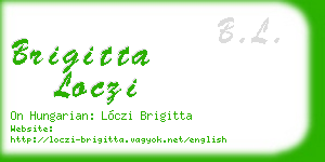 brigitta loczi business card