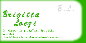 brigitta loczi business card